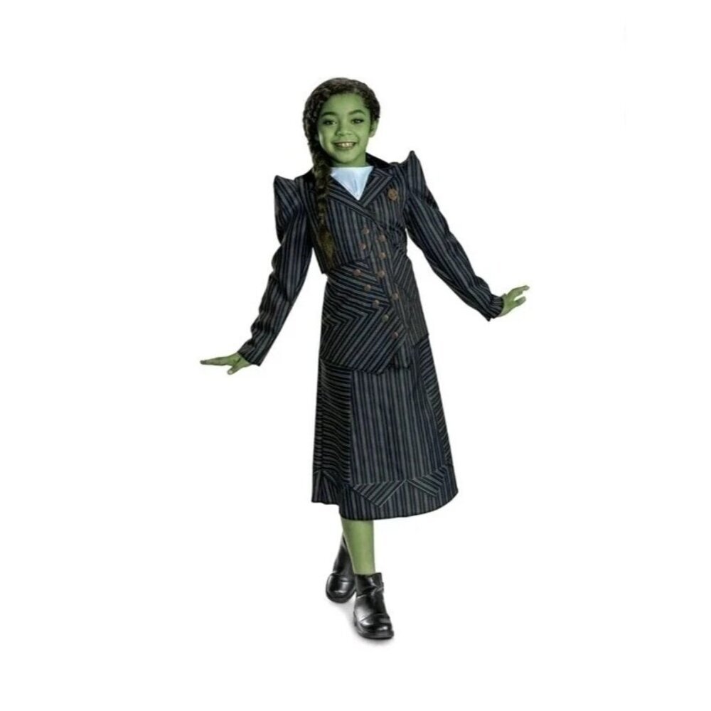 NEW Wicked Elphaba Shiz University Halloween Costume Dress Girls Small 4-6X